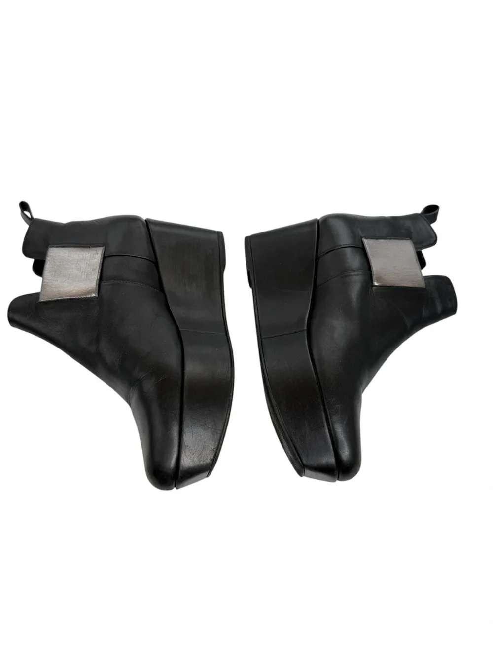 Robert Clergerie Platform Leather Wedge ankle Booties size 37